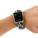 Curea iUni compatibila cu Apple Watch 1/2/3/4/5/6/7, 44mm, Elastic Paracord, Rugged Nylon Rope, Blac
